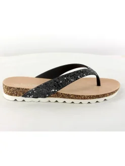 Zehentrenner in Schwarz