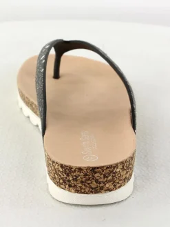 Zehentrenner in Schwarz