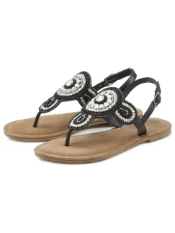 Zehentrenner in schwarz