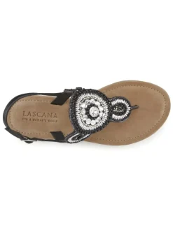 Zehentrenner in schwarz