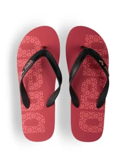 Zehentrenner in Schwarz/ Rot