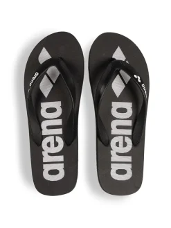 Zehentrenner in Schwarz/ Weiß