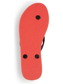 Zehentrenner in Schwarz/ Weiß