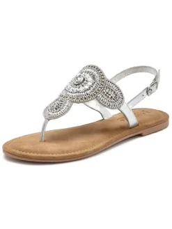 Zehentrenner in silberfarben