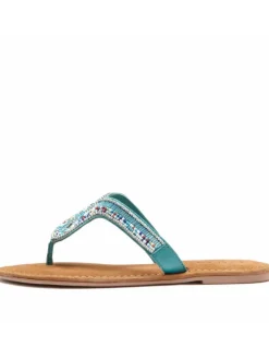 Zehentrenner in türkis-blau