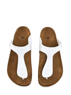 Zehentrenner in Weiß