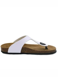 Zehentrenner in Weiß