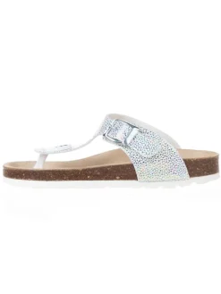 Zehentrenner in Weiß/ Bunt