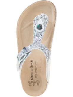 Zehentrenner in Weiß/ Bunt