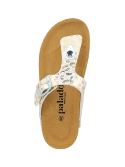 Zehentrenner in weiss/gold 70-7158-78-89