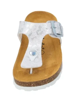 Zehentrenner in weiss/silber 70-7158-55-93