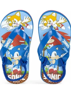 Zehentrenner Sonic The Hedgehog mit Riemchen in Blau